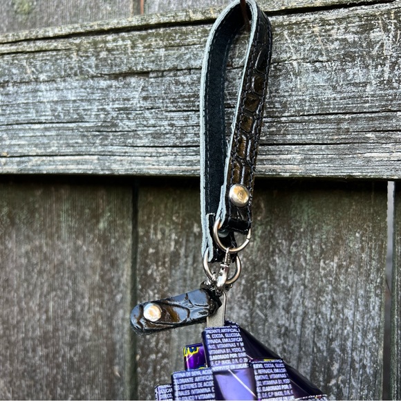 Nahui Ollin Purple Candy Wrapper Purse Clutch, artsy, unique - Picture 9 of 10